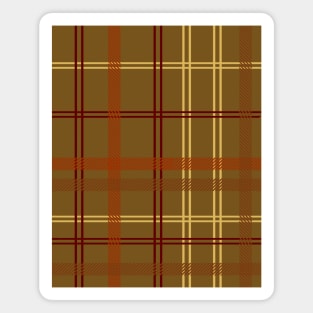 Autumn Plaid Pattern Magnet